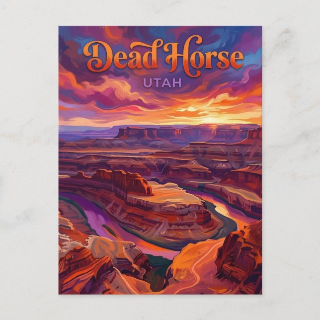 Dead Horse Point Utah Vykort (Framsida)