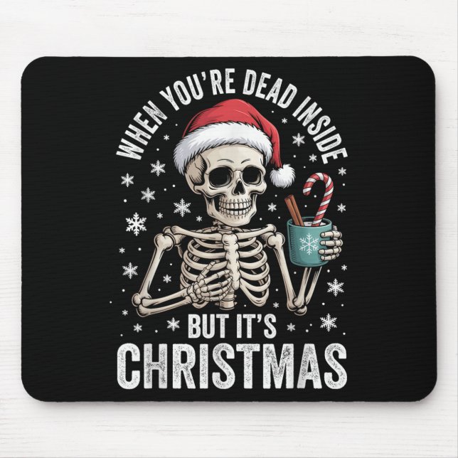 Dead Inside But It's Christmas Skeleton Coffee San Musmatta (Framsidan)