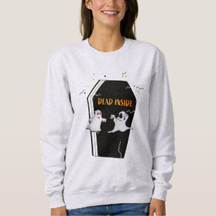 "Dead Inside" Coffin Halloween Sweatshirt T Shirt