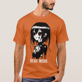 Dead Inside Emo Girl T Shirt