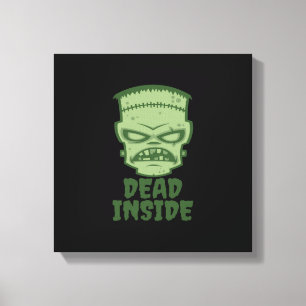 Dead Inside Frankenstein Monster Canvastryck