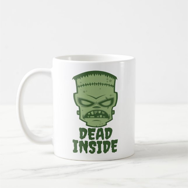 Dead Inside Frankenstein Monster Kaffemugg (Vänster)