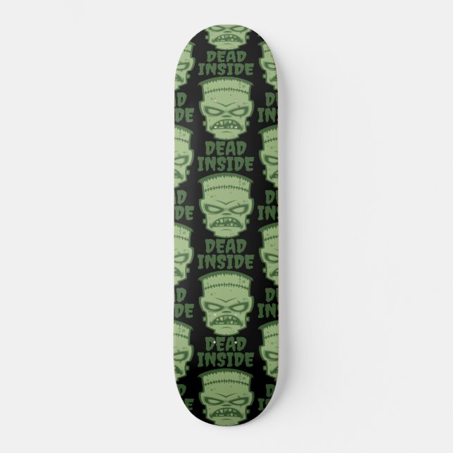 Dead Inside Frankenstein Monster Mini Skateboard Bräda 18,5 Cm (Framsida)