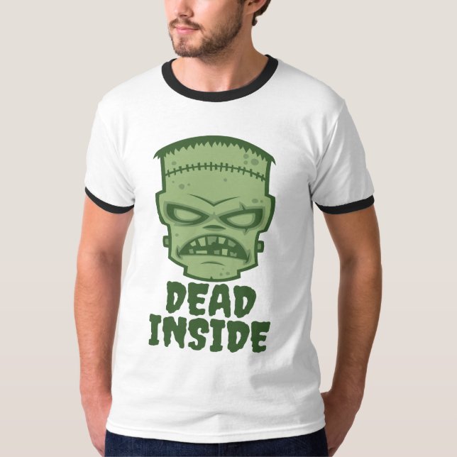 Dead Inside Frankenstein Monster T Shirt (Framsida)