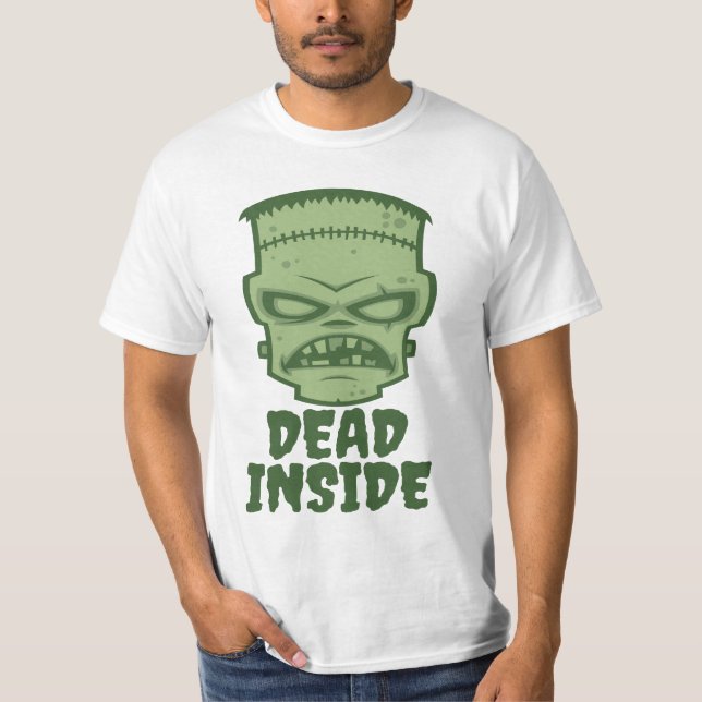 Dead Inside Frankenstein Monster T Shirt (Framsida)