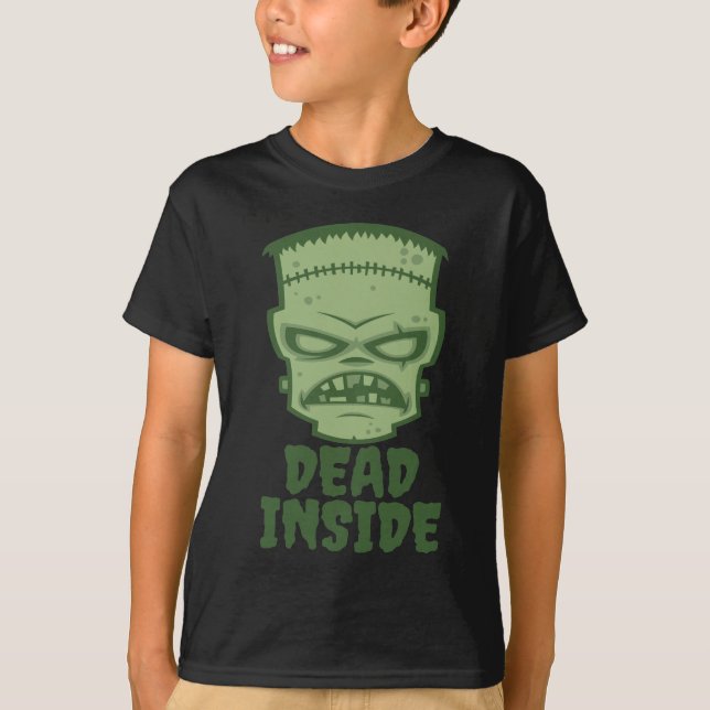 Dead Inside Frankenstein Monster T Shirt (Framsida)