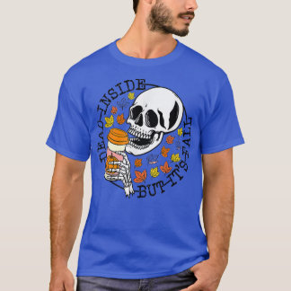 Dead Inside, men det är Fall Skeleton Head Hal T Shirt
