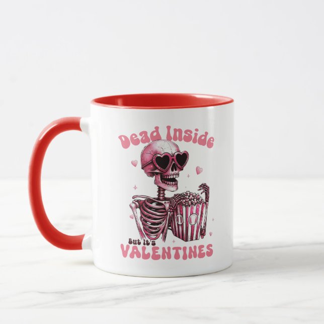 Dead Inside, men det är Valentine roligt Mug Mugg (Vänster)