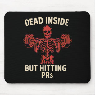 Dead Inside Men Hittingpr - Funny Skeleton Gym L Musmatta