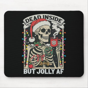 Dead Inside Men Jolly Af Funny Skeleton Ljus Chr Musmatta