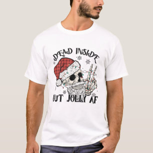 Dead Inside, men Jolly Aff, God jul. T Shirt