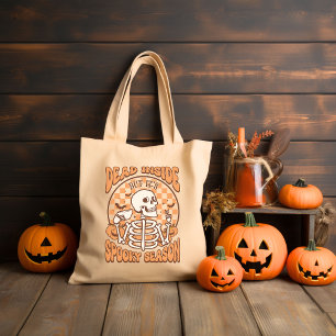 Dead Inside Retro Groovy Halloween Tygkasse