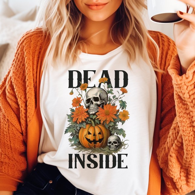 Dead Inside Vintage Halloween T Shirt (Skapare uppladdad)