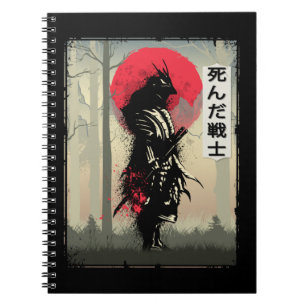 Dead Japanska Samurai Warrior Japan Swordsman Anteckningsbok
