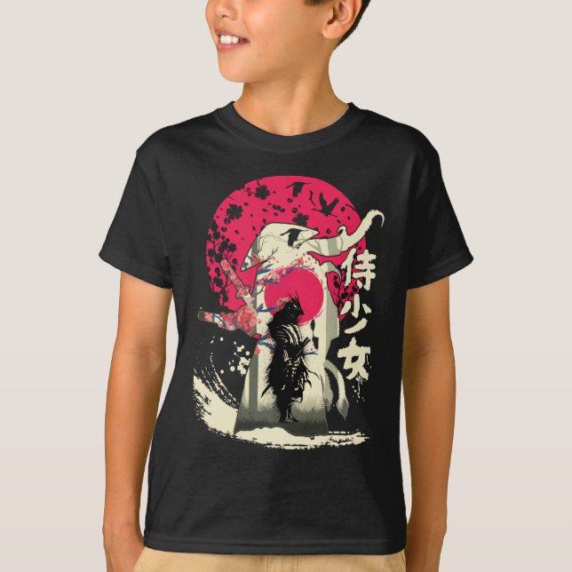 Dead Japanska Samurai Warrior Japan Swordsman T Shirt (Framsida)