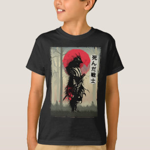 Dead Japanska Samurai Warrior Japan Swordsman T Shirt