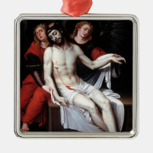Dead Kristus som stöds av två Änglar (Ribalta) Julgransprydnad Metall