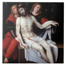 Dead Kristus som stöds av två Änglar (Ribalta)