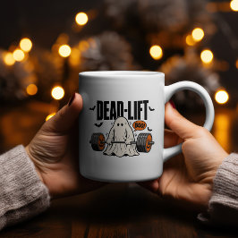 Dead-Lift Boo Halloween Fitness Design Kaffemugg