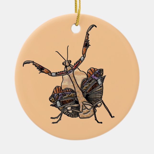 Dead Löv Mantis Julgransprydnad Keramik (Framsidan)
