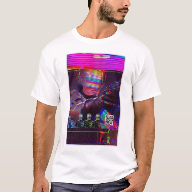 Dead Mall Cop Retrowave-skjorta T Shirt (Framsida)