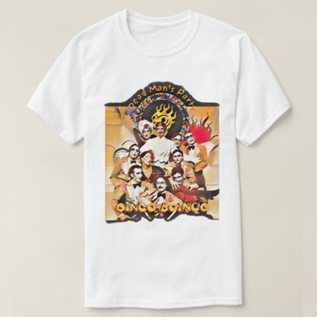 Dead Man_s Party Oingo Boingo Album Anpassningsbar T Shirt (Design framsida)