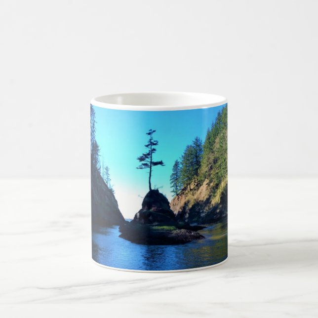 Dead Man's Cove, Cape Disappointment, WA Kaffemugg (Center)