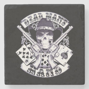 Dead Man's Hand Skull Cowboy Stenunderlägg