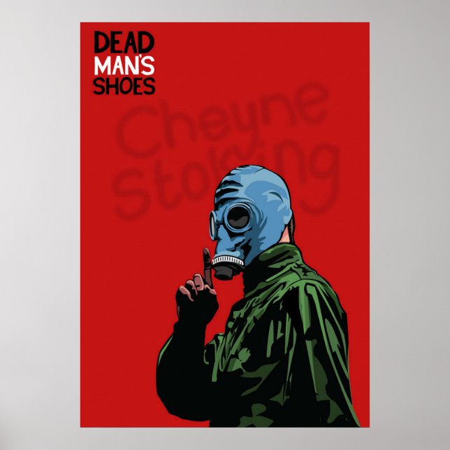 Dead Mans Shoes Paddy Considine Tecknad Stil Illus Poster (Framsidan)