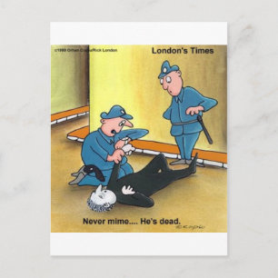 Dead Mime Funny Tees Mugg Cards Gifts m.fl. Vykort