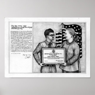 Dead Öga Poster av Vannak och Hillary Clinton 1