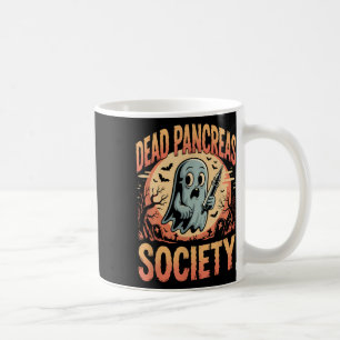 Dead Pancreas Society Funny Ghost Syringe Diabetes Kaffemugg
