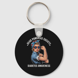 Dead Pancreas Society Shirt Funny Diabetes Awarene Nyckelring