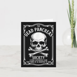 Dead Pancreas Society Shirt Skull Funny Diabetes A Kort