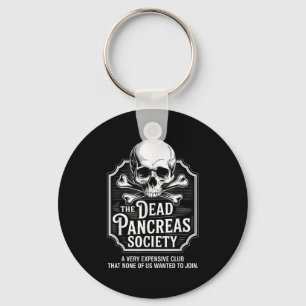 Dead Pancreas Society Shirt Skull Funny Diabetes A Nyckelring