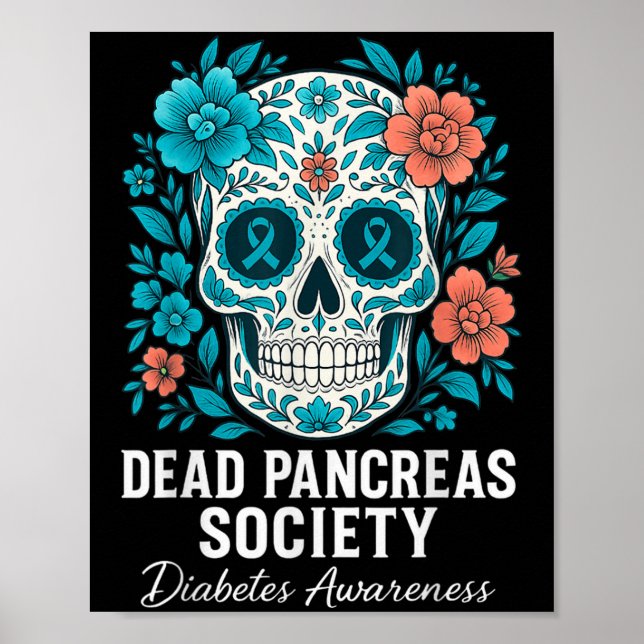 Dead Pancreas Society Sugar Diabetes Awareness Sku Poster (Framsidan)