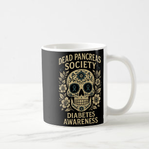 Dead Pancreas Society - Sugar Skull-design Kaffemugg