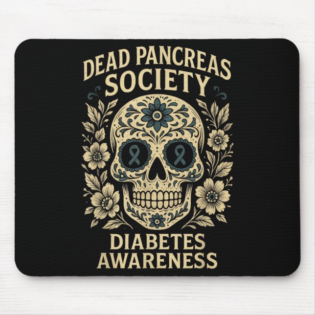 Dead Pancreas Society - Sugar Skull-design Musmatta (Framsidan)