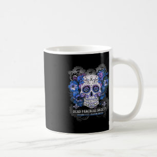 Dead Pancreas Society Sugar Skull-diabetesmedvetan Kaffemugg