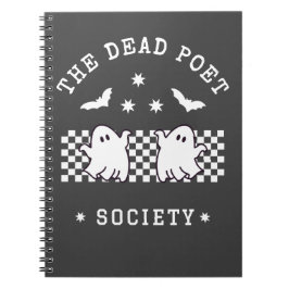 Dead Poet Society Cute Ghost Halloween Anteckningsbok