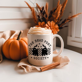 Dead Poet Society Cute Ghost Halloween Kaffemugg