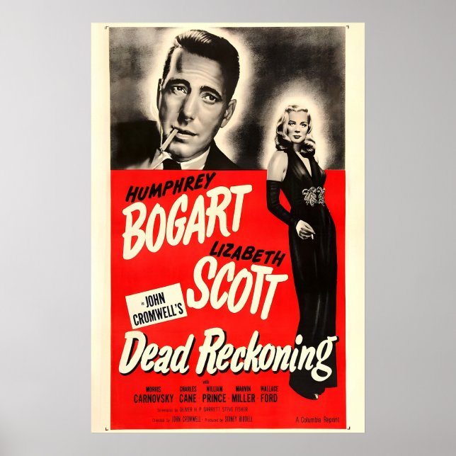 Dead Reckoning 1946 Film POSTER TRYCK A5-A1 40s (Framsidan)