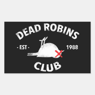 Dead Robins Klubb-dekal Rektangulärt Klistermärke