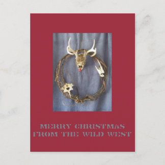 Dead Rudolph Vilda western julvykort Helg Vykort