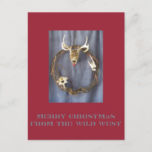 Dead Rudolph Vilda western julvykort Helg Vykort (Framsida)