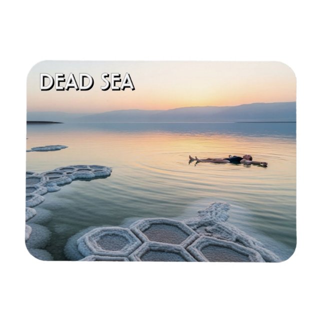 Dead Sea Jordan Travel Magnet (Horisontell)