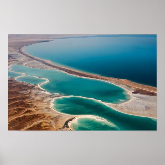 Dead Sea landscape Israel Poster (Framsidan)