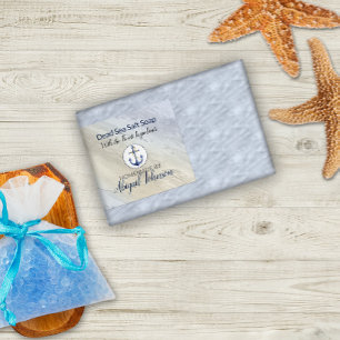 Dead Sea Salt Clay Homemade Handmade Soap Mat Etiketter