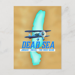 Dead Sea Travel Poster Vykort