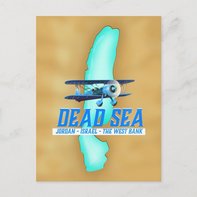 Dead Sea Travel Poster Vykort (Framsida)
